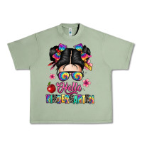 Oil Green hello kindergarten Urban Heavy Tee - texasbilliewilder