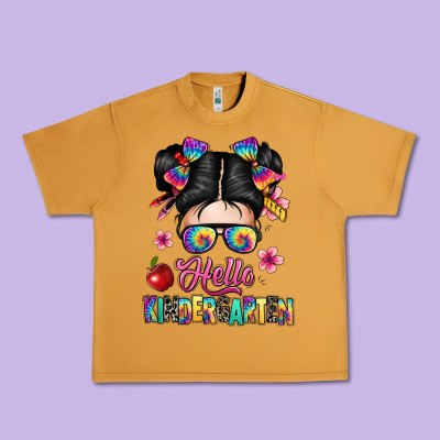Hello Kindergarten Urban Heavy Tee Designed By Texasbilliewilder