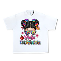White hello kindergarten Urban Heavy Tee - texasbilliewilder