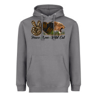Storm Peace Love Wild Cat Head Heavyweight Hoodie - LillyAllenDesigns