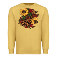 Antique Gold Christmas leopard sunflower Premium Sweatshirt - BarkalooDesign