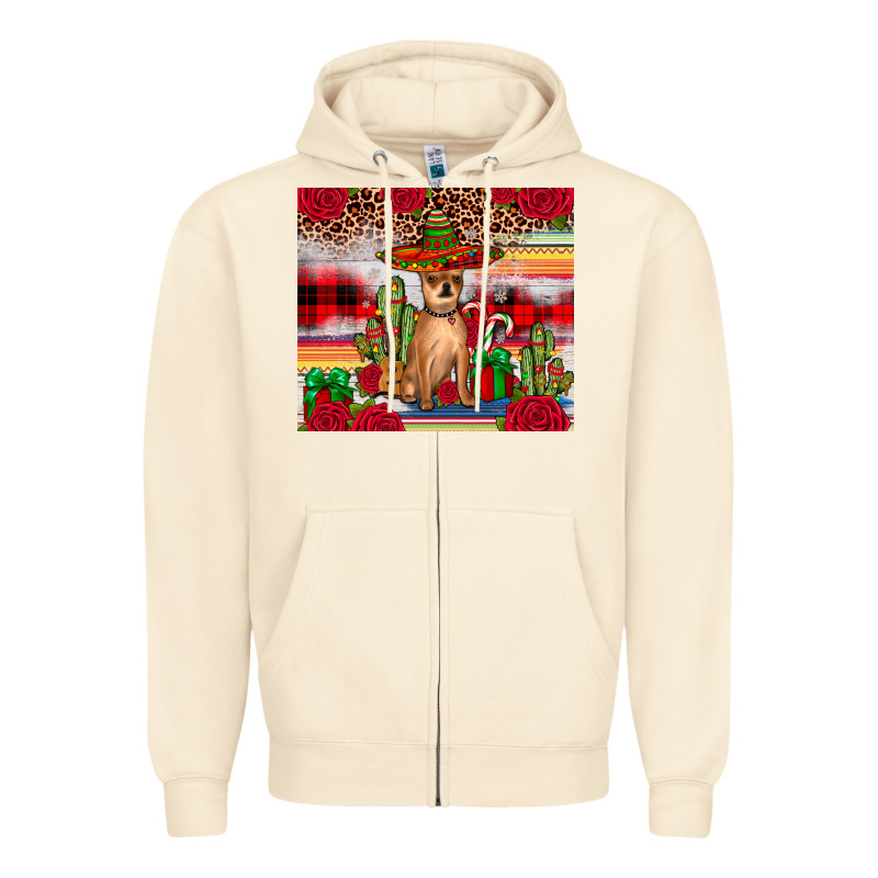 Chihuahua Christmas Zipper Hoodie by JahusDesignShop | Teevron