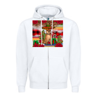 White Chihuahua Christmas Zipper Hoodie - JahusDesignShop