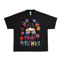 Black hello preschool kid Urban Heavy Tee - texasbilliewilder