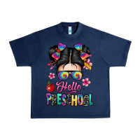Navy hello preschool kid Urban Heavy Tee - texasbilliewilder