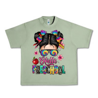Oil Green hello preschool kid Urban Heavy Tee - texasbilliewilder