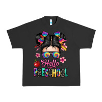 Pigment Black hello preschool kid Urban Heavy Tee - texasbilliewilder
