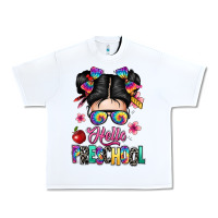 White hello preschool kid Urban Heavy Tee - texasbilliewilder