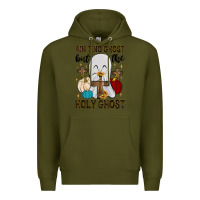 Army Green ain t no ghost but the holy ghost Premium Hoodie - MaliasSmallBusiness