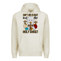 Oatmeal Heather ain t no ghost but the holy ghost Premium Hoodie - MaliasSmallBusiness