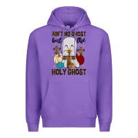 Purple ain t no ghost but the holy ghost Premium Hoodie - MaliasSmallBusiness