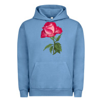 Pigment Pebble Blue Love At First Sight Rose Urban Hoodie - LillyAllenDesigns
