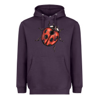 Plum ladybug Heavyweight Hoodie - BarkalooDesign