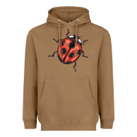 Toasted Coconut ladybug Heavyweight Hoodie - BarkalooDesign
