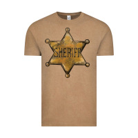Vintage Coffee sheriff star Vintage Tee - BarkalooDesign