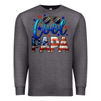 Charcoal Heather Cool Papa American Premium Sweatshirt - LillyAllenDesigns