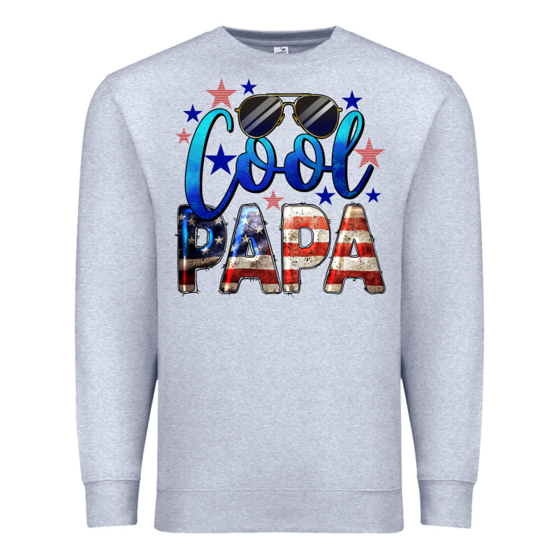 Cool Papa American Premium Sweatshirt by LillyAllenDesigns | Teevron