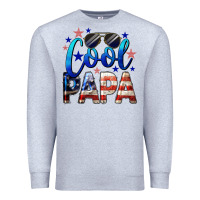 Heather Grey Cool Papa American Premium Sweatshirt - LillyAllenDesigns