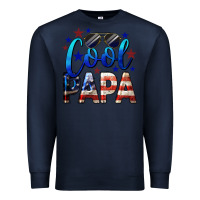 Navy Cool Papa American Premium Sweatshirt - LillyAllenDesigns
