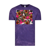 Cloud Purple sunflower cowhide Vintage Tee - Zillion Design Studio