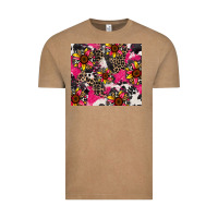 Vintage Coffee sunflower cowhide Vintage Tee - Zillion Design Studio