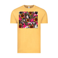 Vintage Mustard sunflower cowhide Vintage Tee - Zillion Design Studio