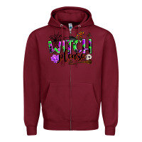 Burgundy witch please Zipper Hoodie - AdoDesignShop