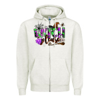 Oatmeal Heather witch please Zipper Hoodie - AdoDesignShop