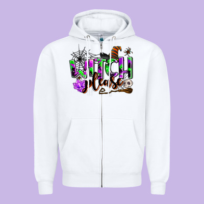 Witch Please Zipper Hoodie Designed By Adodesignshop