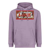 Lavender love ladybug    license plate template Heavyweight Hoodie - BarkalooDesign