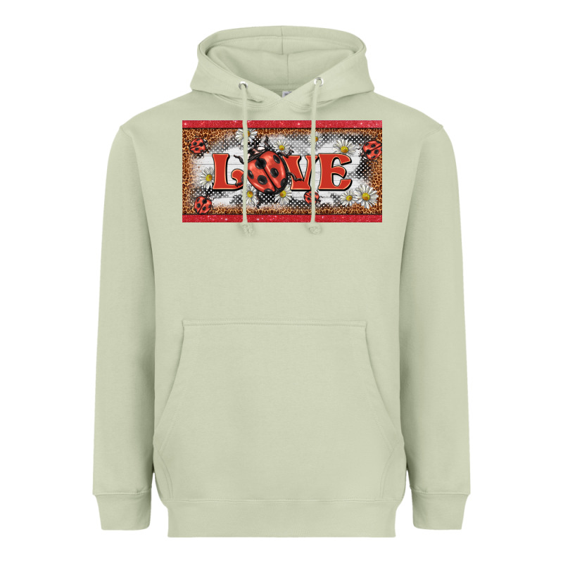 Love Ladybug    License Plate Template Heavyweight Hoodie by BarkalooDesign | Teevron