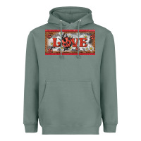 Sage love ladybug    license plate template Heavyweight Hoodie - BarkalooDesign