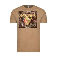 Vintage Coffee leopard cow Vintage Tee - Zillion Design Studio