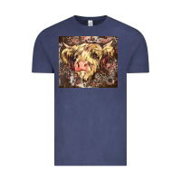 Vintage Denim leopard cow Vintage Tee - Zillion Design Studio