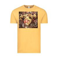 Vintage Mustard leopard cow Vintage Tee - Zillion Design Studio
