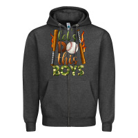 Charcoal Heather let's do this boys baseball Zipper Hoodie - BundleAndBundleShop