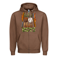 Chestnut let's do this boys baseball Zipper Hoodie - BundleAndBundleShop