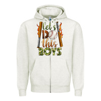 Oatmeal Heather let's do this boys baseball Zipper Hoodie - BundleAndBundleShop
