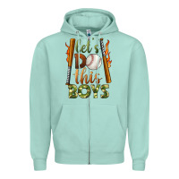 Seafoam let's do this boys baseball Zipper Hoodie - BundleAndBundleShop