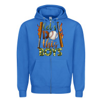 True Royal let's do this boys baseball Zipper Hoodie - BundleAndBundleShop