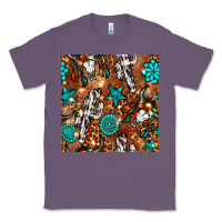 Lavender western gemstone aztec seamless pattern Classic Tee - BundleAndBundleShop