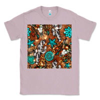 Lilac western gemstone aztec seamless pattern Classic Tee - BundleAndBundleShop