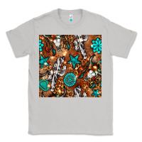 Moon Dust western gemstone aztec seamless pattern Classic Tee - BundleAndBundleShop