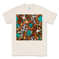 Natural western gemstone aztec seamless pattern Classic Tee - BundleAndBundleShop