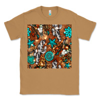 Toasted Coconut western gemstone aztec seamless pattern Classic Tee - BundleAndBundleShop