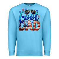 Ocean Blue Cool American Dad Premium Sweatshirt - LillyAllenDesigns