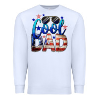 White Cool American Dad Premium Sweatshirt - LillyAllenDesigns