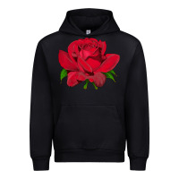 Black Oklahoma Rose Illustrations Urban Hoodie - LillyAllenDesigns