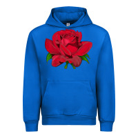 Cobalt Oklahoma Rose Illustrations Urban Hoodie - LillyAllenDesigns