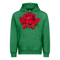 Emerald Oklahoma Rose Illustrations Urban Hoodie - LillyAllenDesigns
